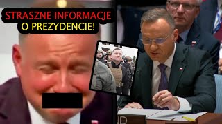 STRASZNE INFORMACJE SZOKUJĄCA PRAWDA O ANDRZU DUDZIE [upl. by Richardo160]