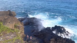 Hawaii Natural Wonder Halona Blowhole [upl. by Maddi785]