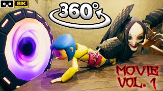 360° CORALINE  Movie Collection Part 1234  Scary VR 360º 8K Animation Film [upl. by Schaper564]