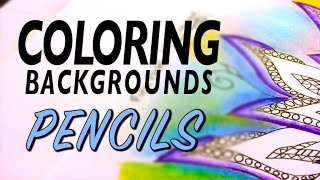 Coloring Backgrounds  Pencil Basics 1 of 5 Series [upl. by Calia]