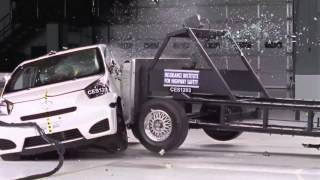 CRASH TEST IIHS 2012 Scion iQ Side Test Overall evaluation Good [upl. by Jeri]