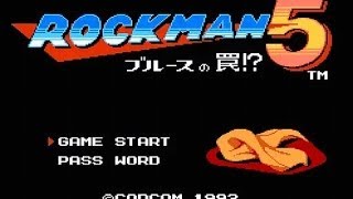 【FC】 ロックマン5 クリア 6222 ED込 [upl. by Nosylla450]