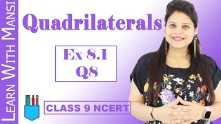 Class 9 Maths  Chapter 8  Exercise 81 Q8  Quadrilaterals  NCERT [upl. by Vizzone]