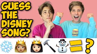 Loser Gets WATER BALLOONED quotSinging Family Guesses the Disney songs with Emojisquot 👸❄️☃️ [upl. by Popelka]