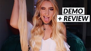 Bellami Hair Extension REVIEW DEMO ☆ [upl. by Odnalra]