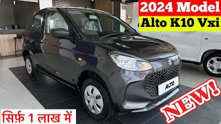 New 2024 Maruti Suzuki Alto K10 Vxi Review  alto k10 new 2024 model  alto gadi  alto car [upl. by Cate148]