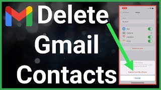 How To Remove Gmail Contacts From iPhone [upl. by Adnamal]