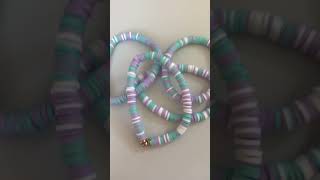 Clay bead bracelet ideas 🌊💗 bracelet claybeads braceletideas [upl. by Stalder113]