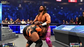 Seth Rollins vs Bronson Reed Extreme Rules Match on SmackDown WWE 2k24 Gameplay [upl. by Woermer]