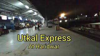 Kalinga Utkal Express Arrival At Haridwar Jn  Train Announcement [upl. by Iemaj]