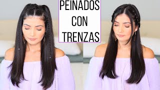 IDEAS DE PEINADOS CON TRENZAS FÁCILES Y RÁPIDOS PARA CABELLO LARGO  Bessy Dressy [upl. by Garald150]