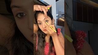 How I draw my eyes 👀♥️ eyes makeup tutorial kalyani reels fypviral viralvideos shorts [upl. by Winnick954]