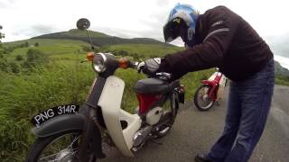 Honda c90 racing ride out [upl. by Ardnohsal]