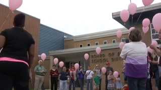 Cahokia teacher remembered with balloon release [upl. by Atinahs71]