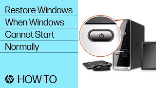 Restore Windows When Windows Cannot Start Normally  HP Computers  HP Support [upl. by Acisey412]