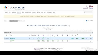 Educational Codeforces Round 163 Rated for Div 2  A  B  C  Code C [upl. by Jerrine750]