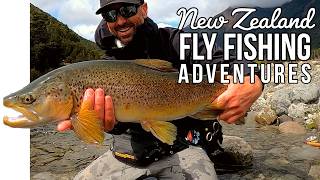 Teamwork to Target Monster Brown Trout  New Zealand Fly Fishing Adventure [upl. by Ettennad27]