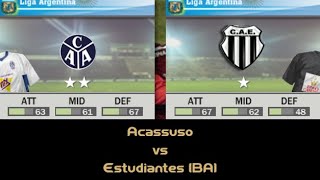 FIFA 07  Liga Argentina  Acassuso vs Estudiantes BA P2 [upl. by Eilra]