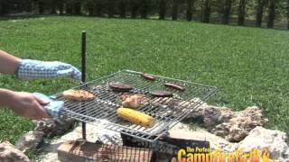 NEW Original Grill  Perfect Camp Fire Cooking Grill for Open Pit Barbecue BBQ amp Grilling [upl. by Nnagrom]