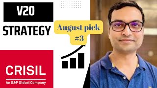 V20 Strategy  August pick 3🔺 crisil stockmarket india [upl. by Portland496]