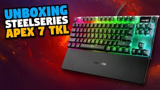 SteelSeries Apex 7 TKL Unboxing amp Setup  Gaming Keyboard with RGB  Red Switch [upl. by Inwat]