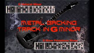 Nice Metal Backing Track in G Minor [upl. by Aaronson403]