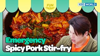 EMERGENCY 🚨 Spicy Pork Stirfry Stars Top Recipe at Fun Staurant  EP2373  KBS WORLD TV 240909 [upl. by Llenaej]