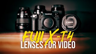 Fuji XT4 amp XS10  Best Lenses for Video [upl. by Avigdor952]