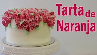 Tarta de naranja decorada con buttercream  Fácil  Recetas de pastelería [upl. by Nrubyar19]