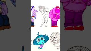 Coloring Pages All Main Emotions Inside Out 2 insideout2 coloringpages shorts [upl. by Petigny]