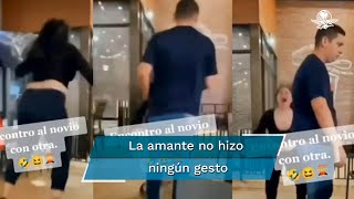 Mujer descubre a su novio con la amante en plena cita y su reacción se hace viral [upl. by Pilihp]