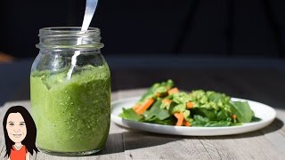 Creamy Parsley amp Avocado Dressing Recipe  Dairy Free Nut Free amp No Oil [upl. by Rayshell945]