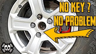 5 NEW Ways to Remove a Wheel Lock Without a Key [upl. by Palla111]