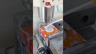 Drill into aluminum drilling 1mm drill through aluminum 3 axis cnc drilling machine DNC 430HD [upl. by Orose]