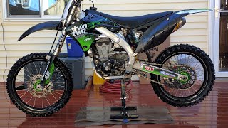 Kawasaki kx450f diagnose head gasket leak from coolant loss [upl. by Vallery]