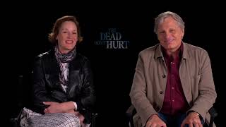 Viggo Mortensen amp Vicky Krieps reveal Lord of the Rings connection in the movie The Dead Don’t Hurt [upl. by Karim]