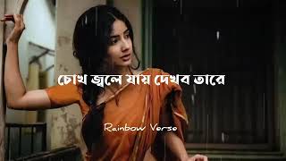 Jao pakhi bolo tare Lyrics  Slowed  Reverb  Monpura  Rainbow verse viralvideo video foryou [upl. by Yelrebma]