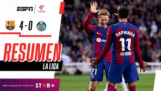 ¡SHOW Y PALIZA CULÉ ANTE EL GETA PARA ACERCARSE AL MADRID  Barcelona 40 Getafe  RESUMEN [upl. by Batchelor949]