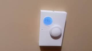 How to Change Temperature on Johnson Controls NS Series Network Sensor DIAL Thermostat Celsius F [upl. by Lovel]