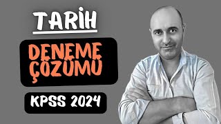 Kpss 2024 Deneme çözümü Nokta Atışı Tarih Soruları [upl. by Alikat898]