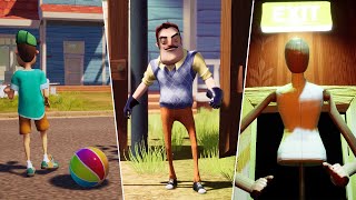 All Hello Neighbor Cutscenes in Old Style [upl. by Hippel]