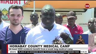 Homa Bay county residents benefit from free medical camp [upl. by Annecorinne636]