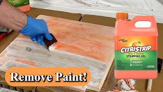 How to Strip Paint or Varnish Off Wood Using Citristrip Gel [upl. by Byrdie]