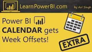 Power BI Ultimate Calendar Table gets Week Offsets [upl. by Missie]