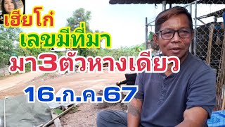 เฮียโก๋เลขมีที่มา3ตัวหางเดียว16กค67 [upl. by Atiuqad]