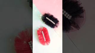 DIY Cute and Easy TicTac Hair Clips using Net Fabric  Hand Sewed Hair Accessories  Handmade [upl. by Ednalrim]