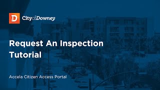 Request An Inspection Tutorial  Accela Citizen Access [upl. by Krebs]