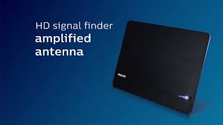 SDV3238N27 Philips Elite HD Signal Finder Amplified Antenna  Overview [upl. by Noletta29]