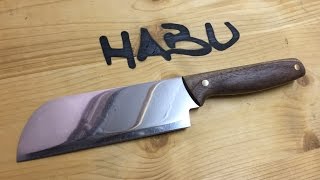 DIY  Chinese chopping knife out of an old butcher cleaver [upl. by Ttoille]