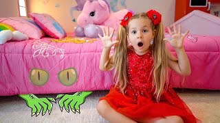 Kids Diana Cartoons  Diana and Roma  Monster under the bed story  New Cartoon Video [upl. by Adoc]